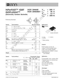 IXGR39N60BD1 Datasheet Cover