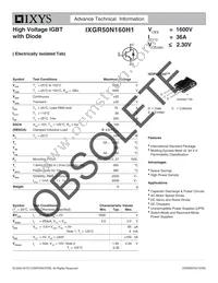 IXGR50N160H1 Datasheet Cover