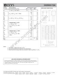 IXGR6N170A Datasheet Page 2