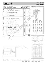 IXGT20N120 Datasheet Page 2