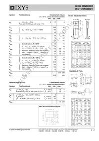 IXGT20N60BD1 Datasheet Page 2