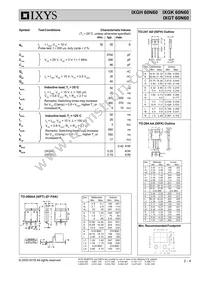 IXGT60N60 Datasheet Page 2