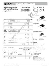 IXGV25N250S Datasheet Cover