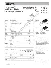IXGX60N60C2D1 Datasheet Cover