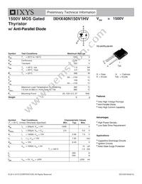 IXHX40N150V1HV Datasheet Cover