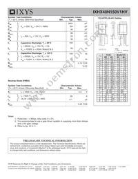 IXHX40N150V1HV Datasheet Page 2