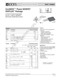 IXKC13N80C Datasheet Cover