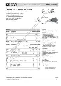 IXKC15N60C5 Datasheet Cover