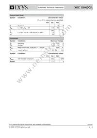 IXKC15N60C5 Datasheet Page 2