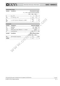 IXKC19N60C5 Datasheet Page 2