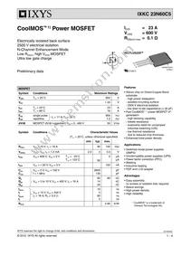 IXKC23N60C5 Datasheet Cover