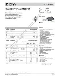 IXKC40N60C Datasheet Cover
