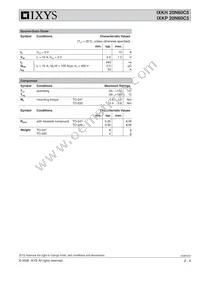IXKH20N60C5 Datasheet Page 2