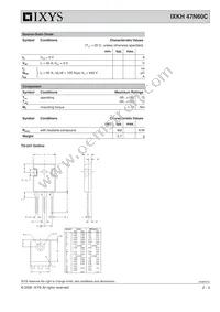 IXKH47N60C Datasheet Page 2