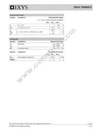 IXKH70N60C5 Datasheet Page 2