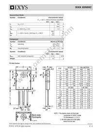 IXKK85N60C Datasheet Page 2