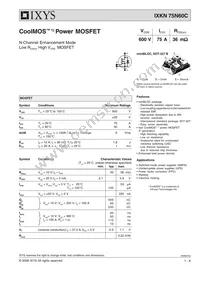 IXKN75N60C Datasheet Cover