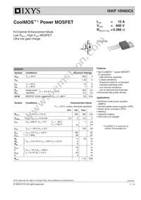 IXKP10N60C5 Datasheet Cover