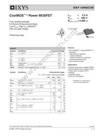 IXKP10N60C5M Datasheet Cover