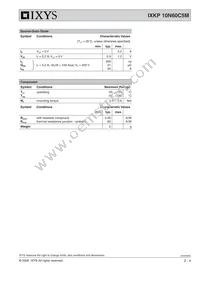 IXKP10N60C5M Datasheet Page 2
