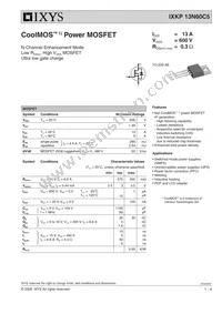 IXKP13N60C5 Datasheet Cover
