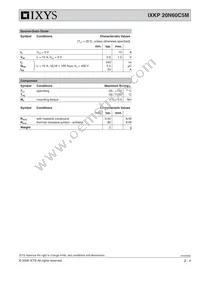 IXKP20N60C5M Datasheet Page 2