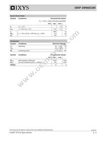 IXKP24N60C5M Datasheet Page 2