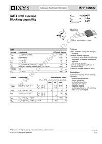 IXRP15N120 Datasheet Cover