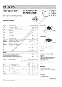 IXSA20N60B2D1 Datasheet Cover