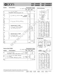 IXSH24N60BD1 Datasheet Page 2