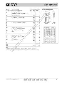 IXSH25N120A Datasheet Page 2