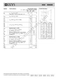 IXSH50N60B Datasheet Page 2