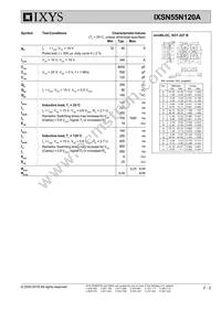 IXSN55N120A Datasheet Page 2