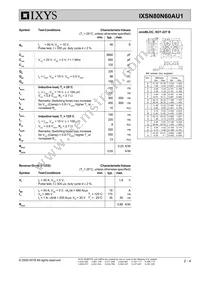 IXSN80N60AU1 Datasheet Page 2