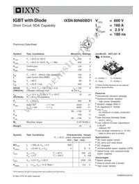 IXSN80N60BD1 Datasheet Cover