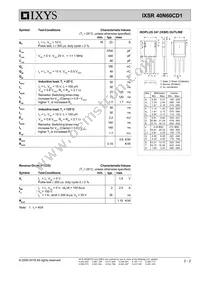 IXSR40N60CD1 Datasheet Page 2