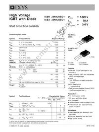 IXSX35N120BD1 Datasheet Cover