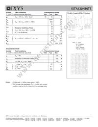 IXTA130N10T7 Datasheet Page 2