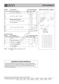 IXTA152N085T7 Datasheet Page 2