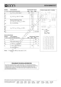 IXTA160N075T7 Datasheet Page 2