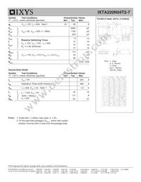 IXTA220N04T2-7 Datasheet Page 2