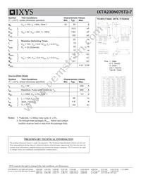 IXTA230N075T2-7 Datasheet Page 2