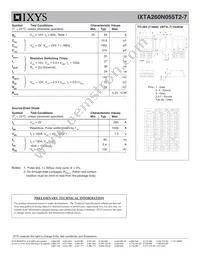 IXTA260N055T2-7 Datasheet Page 2