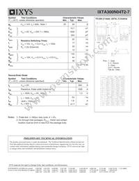 IXTA300N04T2-7 Datasheet Page 2
