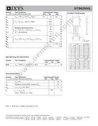 IXTB62N50L Datasheet Page 2