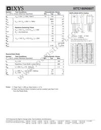 IXTC180N085T Datasheet Page 2