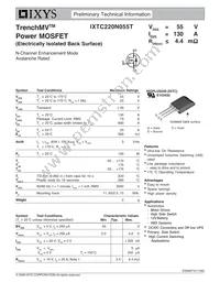 IXTC220N055T Datasheet Cover