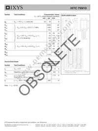 IXTC75N10 Datasheet Page 2