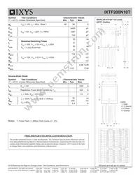 IXTF200N10T Datasheet Page 2