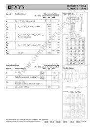 IXTH10P50 Datasheet Page 2